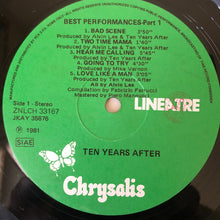 Carica l&#39;immagine nel visualizzatore di Gallery, Ten Years After : Best Performances Part 1 (LP, Comp)
