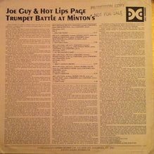 Carica l&#39;immagine nel visualizzatore di Gallery, Joe Guy &amp; Hot Lips Page : Trumpet Battle At Minton&#39;s (LP, Album, Mono)

