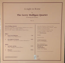 Carica l&#39;immagine nel visualizzatore di Gallery, Gerry Mulligan Quartet Featuring Art Farmer : A Night In Rome Vol. 2 (LP)
