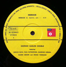 Carica l&#39;immagine nel visualizzatore di Gallery, Giorgio Gaslini Double : Message (LP, Album, Gat)
