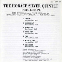 Carica l&#39;immagine nel visualizzatore di Gallery, The Horace Silver Quintet : Horace-Scope (CD, Album, Promo, RE)
