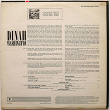 Carica l&#39;immagine nel visualizzatore di Gallery, Dinah Washington : Golden Hits (Volume Two) (LP, Comp)
