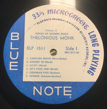 Carica l&#39;immagine nel visualizzatore di Gallery, Thelonious Monk : Genius Of Modern Music Volume 2 (LP, Comp, Mono, RE, RM)
