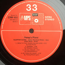 Carica l&#39;immagine nel visualizzatore di Gallery, Hampton Hawes : Hamp&#39;s Piano (LP, Album, RE)
