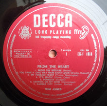 Carica l&#39;immagine nel visualizzatore di Gallery, Tom Jones : From The Heart (LP, Album, Mono)
