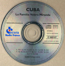 Carica l&#39;immagine nel visualizzatore di Gallery, La Familia Valera Miranda : Cuba : Son Et Boléro  (CD, Album)
