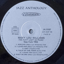 Carica l&#39;immagine nel visualizzatore di Gallery, Mary Lou Williams : The First Lady Of Piano New-York 1955 (LP, Album)
