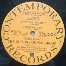 Carica l&#39;immagine nel visualizzatore di Gallery, The Curtis Counce Group : Carl&#39;s Blues (LP, Album, RE, SLM)
