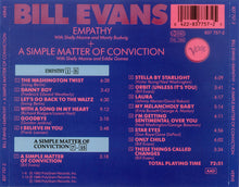 Carica l&#39;immagine nel visualizzatore di Gallery, Bill Evans : Empathy + A Simple Matter Of Conviction (CD, Comp, RM)
