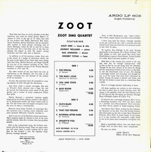Carica l&#39;immagine nel visualizzatore di Gallery, Zoot Sims Quartet : Zoot (LP, Album, RE)
