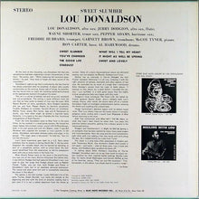 Carica l&#39;immagine nel visualizzatore di Gallery, Lou Donaldson : Sweet Slumber (LP, Album, RE)
