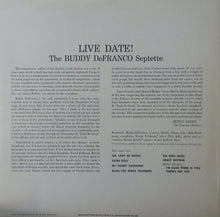 Carica l&#39;immagine nel visualizzatore di Gallery, The Buddy DeFranco Septette : Live Date! (LP, Album, RE)
