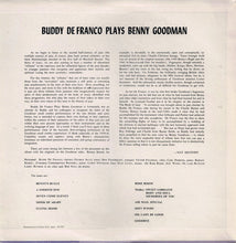 Carica l&#39;immagine nel visualizzatore di Gallery, Buddy DeFranco : Buddy DeFranco Plays Benny Goodman (LP, Album, Mono, RE)
