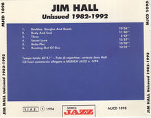 Carica l&#39;immagine nel visualizzatore di Gallery, Jim Hall : Unissued 1982-1992 (CD, Comp)
