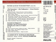 Carica l&#39;immagine nel visualizzatore di Gallery, Pyotr Ilyich Tchaikovsky, The Academy Of St. Martin-in-the-Fields, Sir Neville Marriner : Nutcracker Suite · Nussknacker Suite - Serenade For Strings · Serenade Für Streicher (CD)
