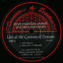 Carica l'immagine nel visualizzatore di Gallery, Ronald Shannon Jackson With Twins Seven Seven : Live At The Caravan Of Dreams (LP, Album)
