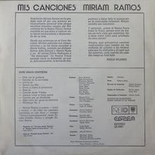 Carica l&#39;immagine nel visualizzatore di Gallery, Miriam Ramos : Mis Canciones (LP, Album)
