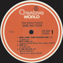 Carica l&#39;immagine nel visualizzatore di Gallery, Gabe Baltazar : Stan Kenton Presents Gabe Baltazar (LP)
