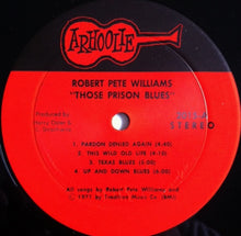 Carica l&#39;immagine nel visualizzatore di Gallery, Robert Pete Williams : Those Prison Blues (LP, RE)
