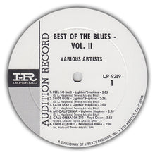 Carica l&#39;immagine nel visualizzatore di Gallery, Various : Best Of The Blues Vol. 2 (LP, Comp, Promo)
