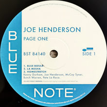 Carica l'immagine nel visualizzatore di Gallery, Joe Henderson : Page One (LP, Album, RE, 180)
