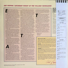 Carica l'immagine nel visualizzatore di Gallery, Art Pepper : Saturday Night At The Village Vanguard (LP, Album)
