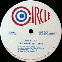 Carica l&#39;immagine nel visualizzatore di Gallery, Ben Webster : The Horn (LP, Mono)
