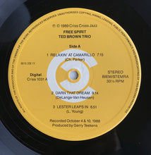 Carica l&#39;immagine nel visualizzatore di Gallery, Ted Brown Trio With Hod O&#39;Brien And Jacques Schols : Free Spirit (LP, Album)
