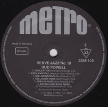 Carica l&#39;immagine nel visualizzatore di Gallery, Bud Powell : Verve Jazz No. 19 (LP, Comp)
