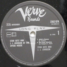 Carica l&#39;immagine nel visualizzatore di Gallery, Stan Getz And J.J. Johnson : At The Opera House (LP, Album, RE)

