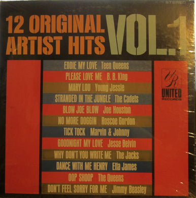 Various : 12 Original Artist Hits Vol. 1 (LP, Comp, RE)