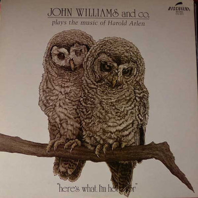 John Williams And Co. : Plays The Music Of Harold Arlen (