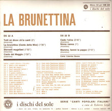 Carica l&#39;immagine nel visualizzatore di Gallery, Caterina Bueno : La Brunettina - Canzoni Rispetti E Stornelli Toscani (7&quot;, EP, RE)
