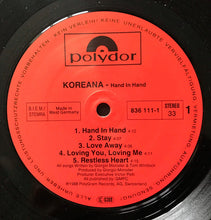 Carica l&#39;immagine nel visualizzatore di Gallery, Koreana : Hand In Hand (LP, Album)
