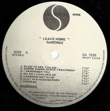 Ramones : Leave Home (LP, Album, Promo)