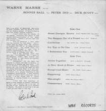 Carica l&#39;immagine nel visualizzatore di Gallery, Warne Marsh : Release Record. Send Tape. (LP, Album)
