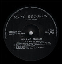 Carica l&#39;immagine nel visualizzatore di Gallery, Warne Marsh : Release Record. Send Tape. (LP, Album)
