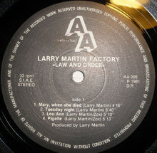 Carica l&#39;immagine nel visualizzatore di Gallery, Larry Martin Factory : Law And Order (LP, Album)
