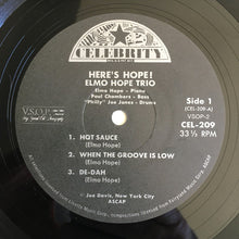 Carica l&#39;immagine nel visualizzatore di Gallery, Elmo Hope Trio : Here&#39;s Hope! (LP, Album, Mono, RE)
