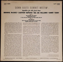 Carica l&#39;immagine nel visualizzatore di Gallery, Brownie McGhee - Lightnin&#39; Hopkins - Big Joe Williams - Sonny Terry : Down South Summit Meetin&#39; (LP, Album, Mono)
