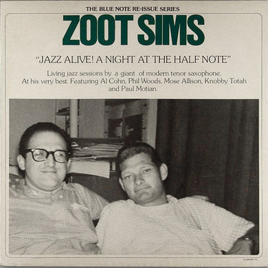 Zoot Sims : Jazz Alive! A Night At The Half Note (LP, Album)