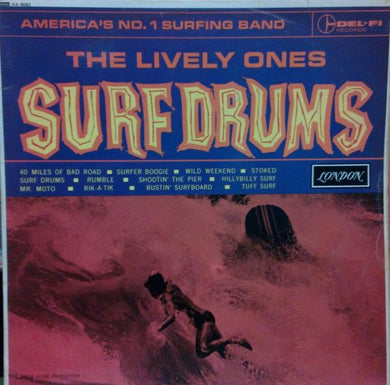 The Lively Ones : Surf Drums (LP, Album, Mono)