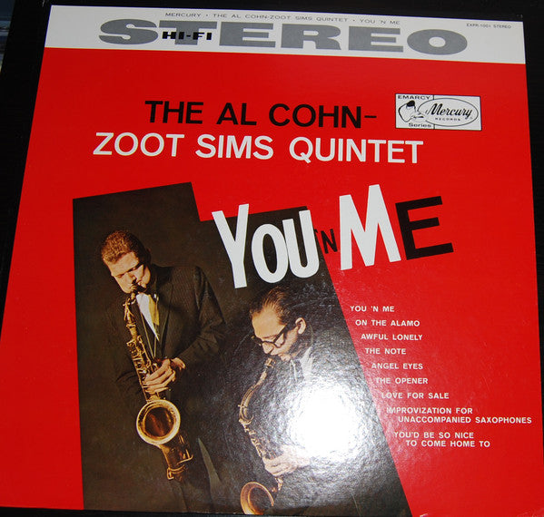 Al Cohn - Zoot Sims Quintet : You 'N Me (LP, Album, RE)