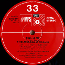 Carica l&#39;immagine nel visualizzatore di Gallery, Clarke-Boland Big Band : Fellini 712 (LP, Album, RE)
