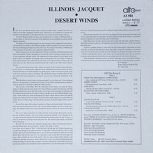 Carica l&#39;immagine nel visualizzatore di Gallery, Illinois Jacquet : Desert Winds (LP, Album, Ltd, Num, 180)
