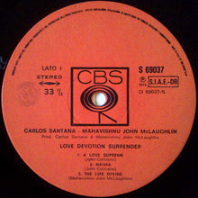 Carica l'immagine nel visualizzatore di Gallery, Carlos Santana / Mahavishnu John McLaughlin* : Love Devotion Surrender (LP, Album, Gat)
