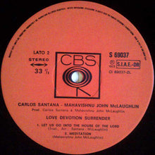 Carica l'immagine nel visualizzatore di Gallery, Carlos Santana / Mahavishnu John McLaughlin* : Love Devotion Surrender (LP, Album, Gat)
