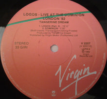 Carica l&#39;immagine nel visualizzatore di Gallery, Tangerine Dream : Logos - Live At The Dominion London &#39;82 (LP, Album)
