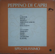 Carica l&#39;immagine nel visualizzatore di Gallery, Peppino Di Capri : Specialissimo Vol. 2  (LP, Comp)
