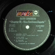 Carica l&#39;immagine nel visualizzatore di Gallery, Gato Barbieri : Chapter Three: Viva Emiliano Zapata (LP, Album)
